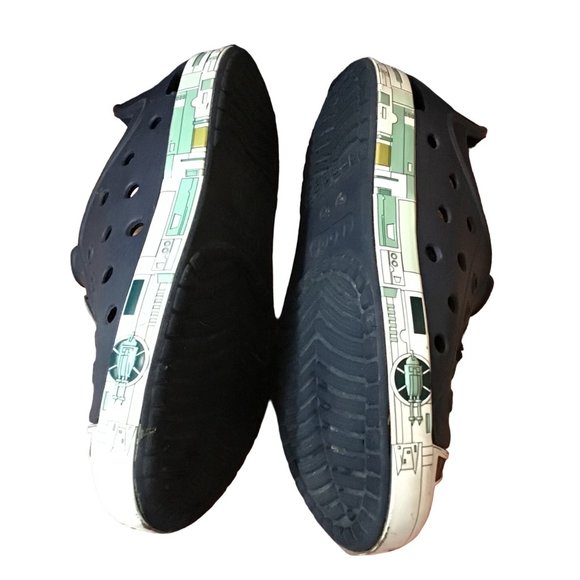 Crocs Bump It Shoes Little Boy Size 12C Blue Star Wars Millennium Falcon Sneaker - Picture 5 of 10